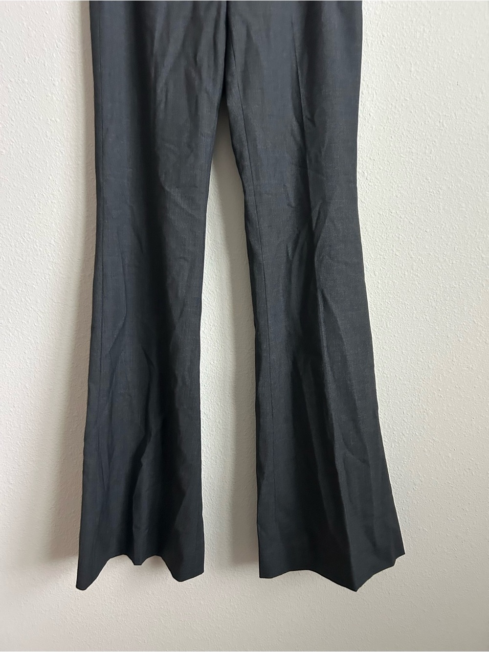 NWT 235$ Theory Dark Gray 96% Wool Wide Leg Dress Pants - Picture 8 of 13